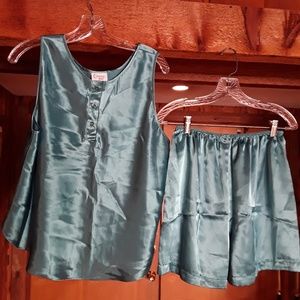 Cinema cute lingerie in turquoise two piece